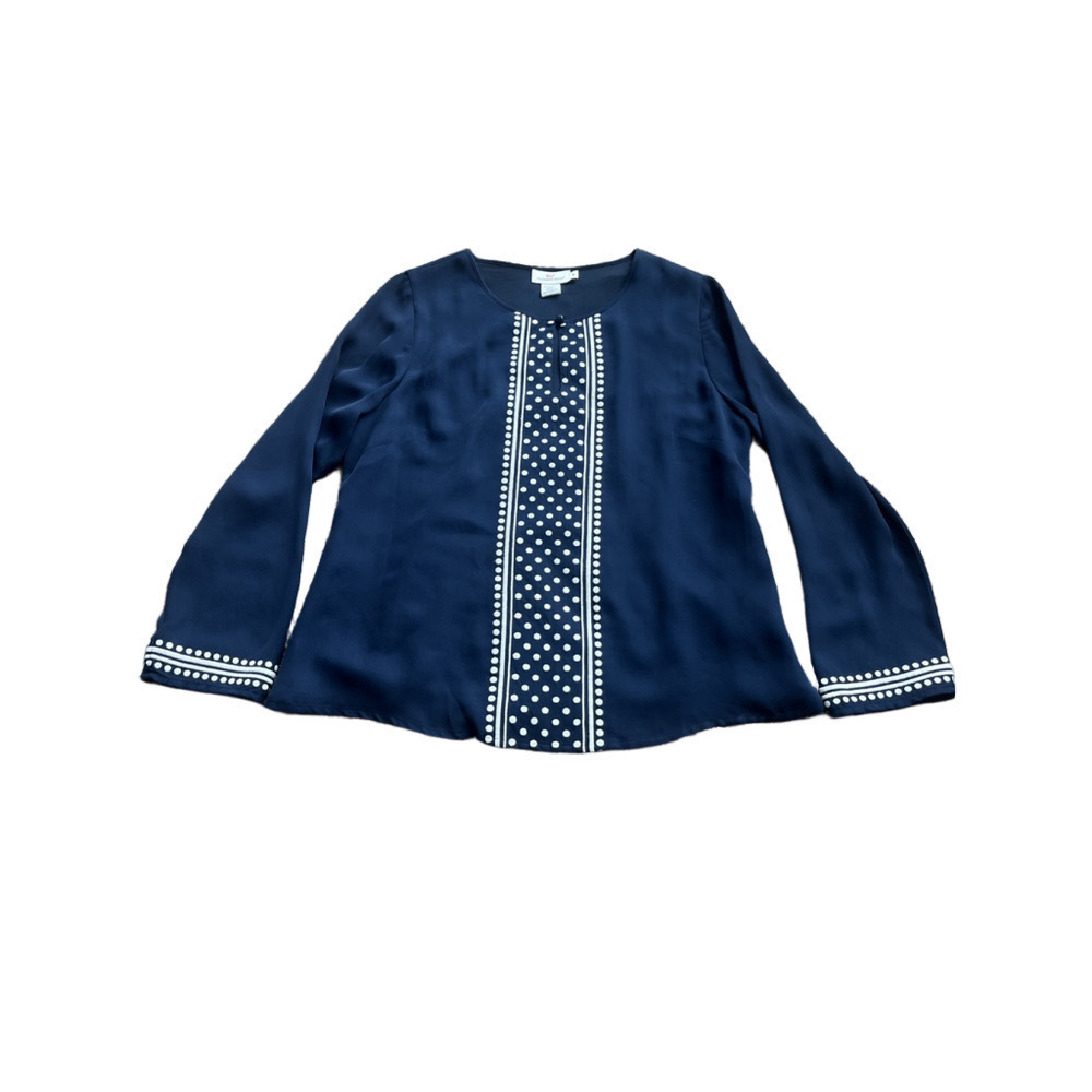 Vineyard Vines Silk Blouse Size Medium